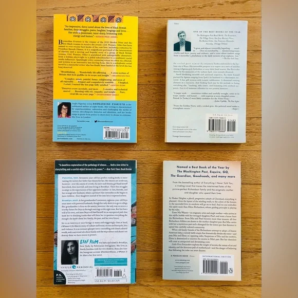 4 Bestsellers Little Fires Everywhere, Girl Woman Other, Snow, A Woman is No Man - Picture 2 of 7